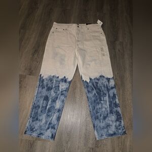 GAP | White Printed Cheeky Straight Jeans (NWT)